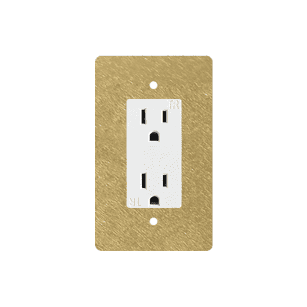 The Brass DUPLEX OUTLET  -1G DUPLEX OUTLET