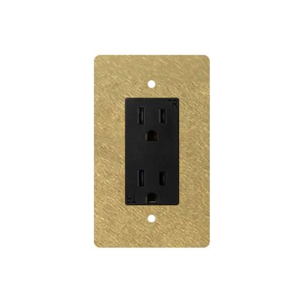 The Brass DUPLEX OUTLET  -1G DUPLEX OUTLET