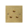 Brass 3 Gang 2 Way Toggle Switch-86*86