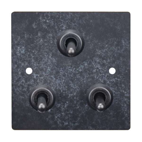 Brass 3 Gang 2 Way Toggle Switch-86*86