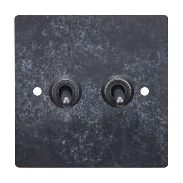 Brass 2 Gang 2 Way Toggle Switch-86*86