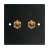 Brass 2 Gang 2 Way Toggle Switch-86*86