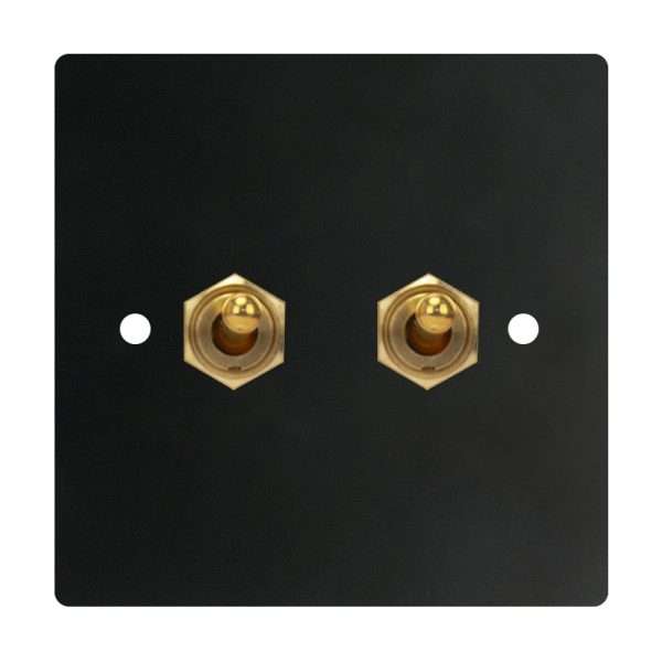 Brass 2 Gang 2 Way Toggle Switch-86*86