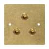Brass 3 Gang 2 Way Toggle Switch-86*86