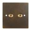 Brass 2 Gang 2 Way Toggle Switch-86*86