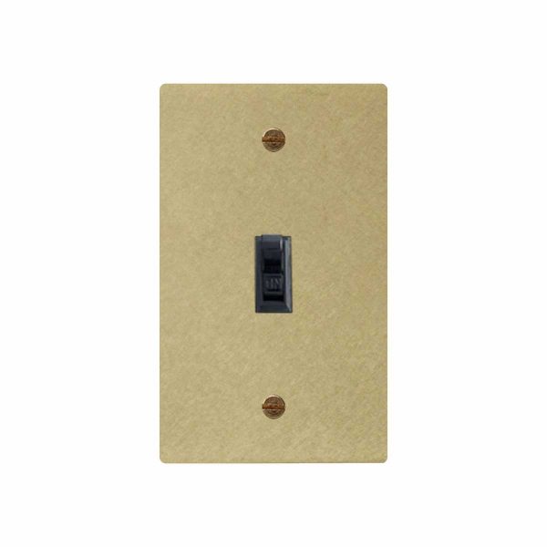 单开美标黑 Brass Toggle Switch-1Gang 2Way Toggle Switch 70*120