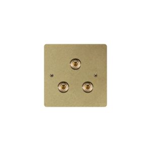 Brass 3 Gang 2 Way Toggle Switch-86*86