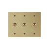 Brass Toggle Switch - 3Gang Toggle Switch 154*120