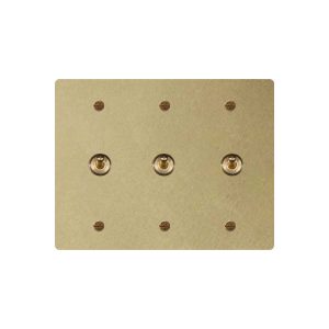Brass Toggle Switch - 3Gang Toggle Switch 154*120