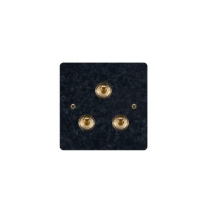 BRASS PATINA 3 Gang 2 Way Toggle Switch-86*86