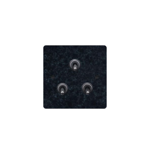 BRASS PATINA 3 Gang 2 Way Toggle Switch-86*86