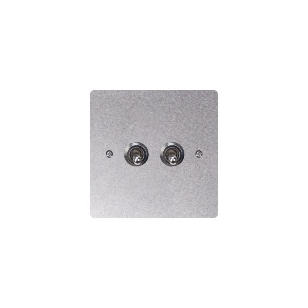 Stainless Steel Toggle Switch – 2Gang 2Way Toggle Switch 86*86