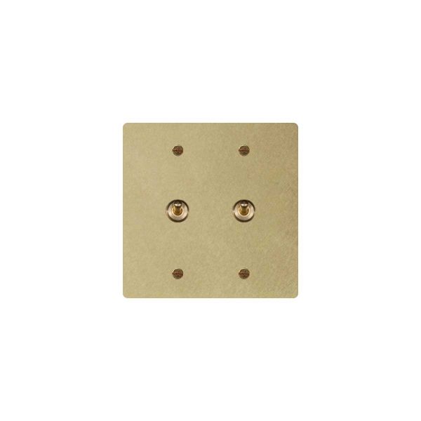 Brass Toggle Switch - 2Gang Toggle Switch 120*120
