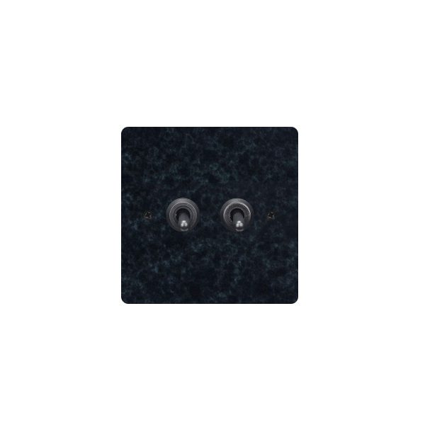 BRASS PATINA 2 Gang 2 Way Toggle Switch-86*86