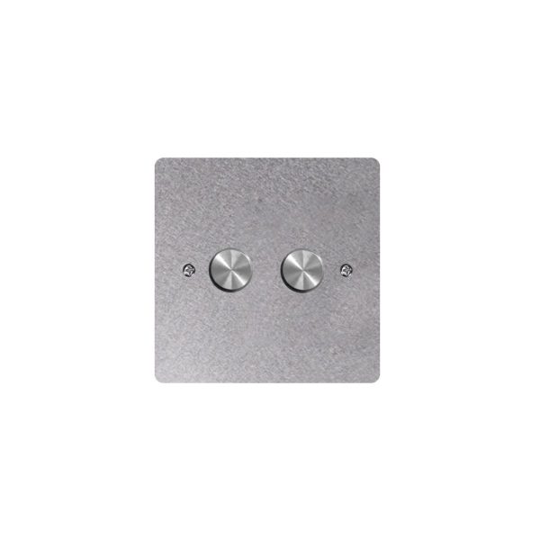 双调光 Stainless Steel Dimmer – 1Gang 2Gang Dimmer Switch 86*86