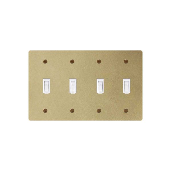 Brass Toggle Switch - 4Gang Toggle Switch 195*120
