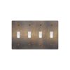 Brass Antique Toggle Switch - 4Gang Toggle Switch 195*120